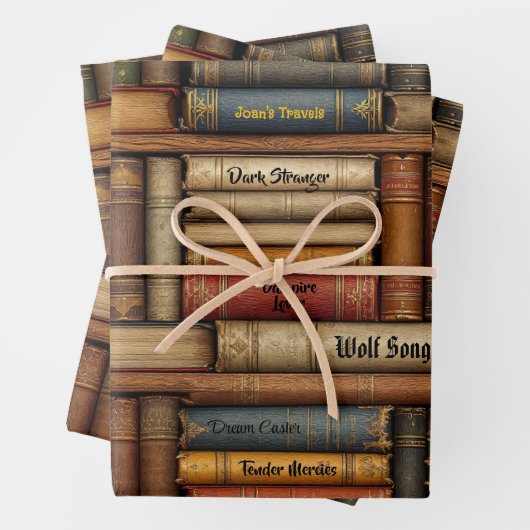 書籍名の付いた日カスタマイズ付誕生日 ラッピングペーパーシート (インサイチュ)