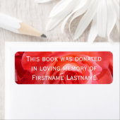 書籍寄付シールバラ ラベル (インサイチュ)