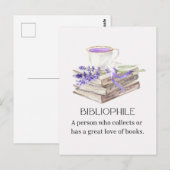 書籍愛好家 ポストカード (正面/裏面)