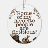 書籍愛好家/作家/作家陶芸オーナメント セラミックオーナメント (左)