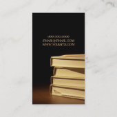 書籍編集の作家小説家詩人ジャーナリストブログ 名刺 (裏面)