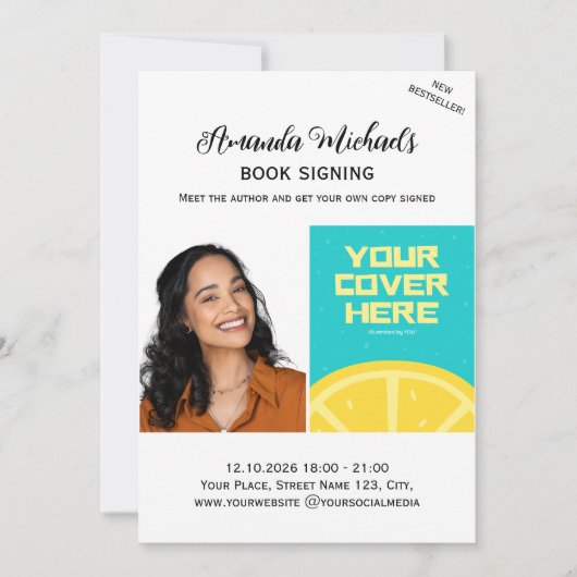 書籍署名作家著者書籍発売ベストセラー 招待状 (正面)