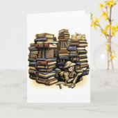 書籍考古学者カード カード (黄色い花)