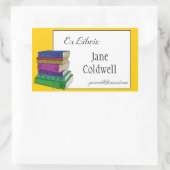 書籍蔵書票またはEx Librisシール 長方形シール (バッグ)