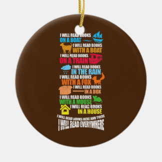 書籍読読み読書虫ヴィンテージ セラミックオーナメント