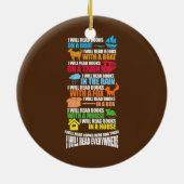 書籍読読み読書虫ヴィンテージ セラミックオーナメント (裏面)