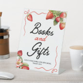 書籍贈与標識 | イチゴ赤ちゃんシャワーサイン 台座サイン (インサイチュ)