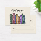 書籍贈与証明書文学書誌 (デスク)