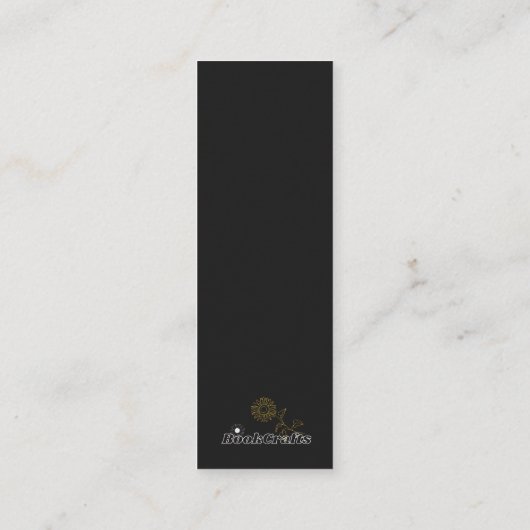 書籍鮮やか愛好家のヒマワカードしおり コーリングカード (裏面)