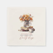 書籍、コーヒーと雨の日 スタンダードカクテルナプキン (正面)