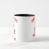 書籍、コーヒー、犬と社会正義 マグカップ (中央)