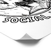 書籍、コーヒー、犬、社会正義 ポスター (角)