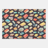 書籍&ペンシルチョークスケッチスクールギフト ラッピングペーパーシート (正面)