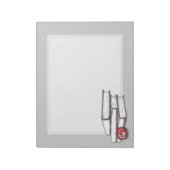 書籍+リンゴ |カスタマイズ可能 ノートパッド (回転)