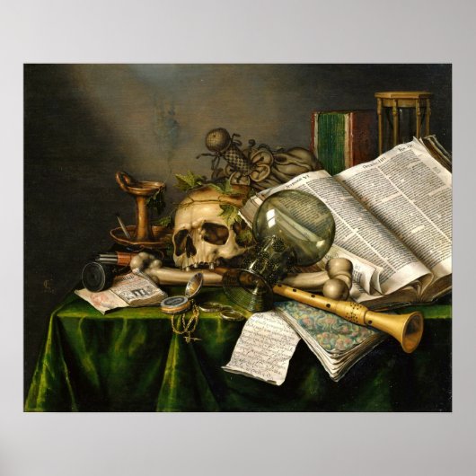 書籍・原稿・スカルポスター ポスター (正面)