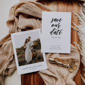 書素朴エレガント写の写真結婚の セーブザデート