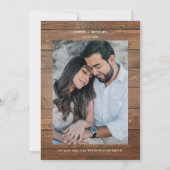 書素朴エレガント道の木結婚の 招待状 (裏面)