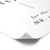 書素朴道のバブルの願いがサインを送る ポスター (角)