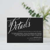 書素朴道の白黒結婚詳細 エンクロージャーカード (スタンド正面)