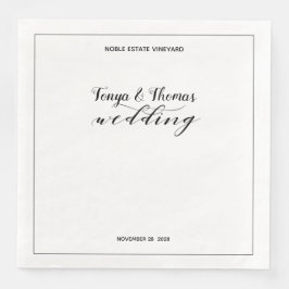 書素朴道の結婚ディナースクエアナプキンス