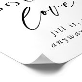 書素朴道タコブロラブタコバーサイン ポスター (角)