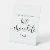 書素朴道ホットチョコレートバー標識 台座サイン (正面)