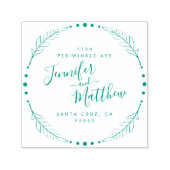 書素朴道リース結婚差出人住所 セルフインキングスタンプ (デザイン)