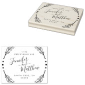 書素朴道リース結婚差出人住所 ラバースタンプ (押印)