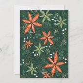 書素朴道写モダン真メリークリスマス シーズンカード (裏面)