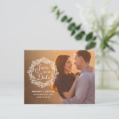 書素朴道写真の保存日付 案内ポストカード (スタンド正面)