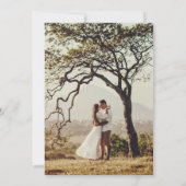 書素朴道写真結婚の 招待状 (裏面)