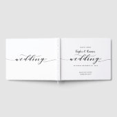 書素朴道結婚のゲストブック ゲストブック (全面)