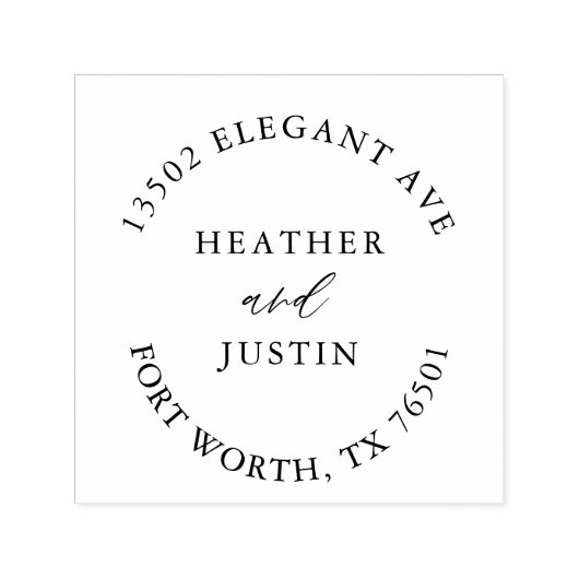 書素朴道結婚円住所 セルフインキングスタンプ (デザイン)