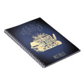 書紺色に読ヴィンテージ ノートブック (右側)