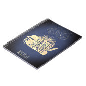 書紺色に読ヴィンテージ ノートブック (左側)