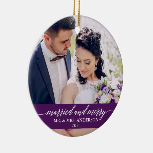 書結婚したメリーの紫結婚と セラミックオーナメント (右)
