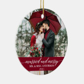 書結婚したメリー書の結婚銃日は セラミックオーナメント (右)