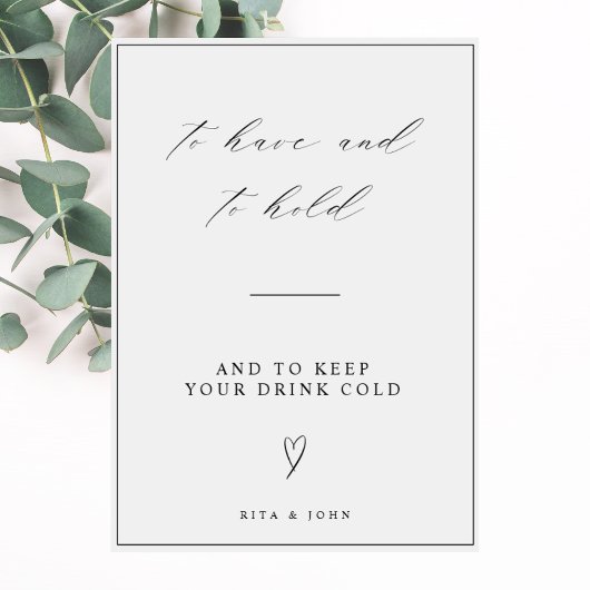 書結婚は飲み書の看板を持って持つ ポスター