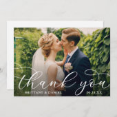 書結婚道カモダンップル写真 サンキューカード (正面/裏面)