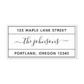 書縁ど字のファミリ差出人住所 セルフインキングスタンプ (デザイン)