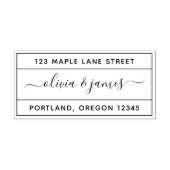 書縁ど字カップル差出人住所 セルフインキングスタンプ (デザイン)