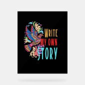 書自分の話 アクリルサイン (正面)