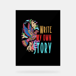 書自分の話 アクリルサイン