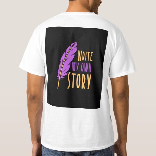 -書自分の話 Tシャツ (裏面)