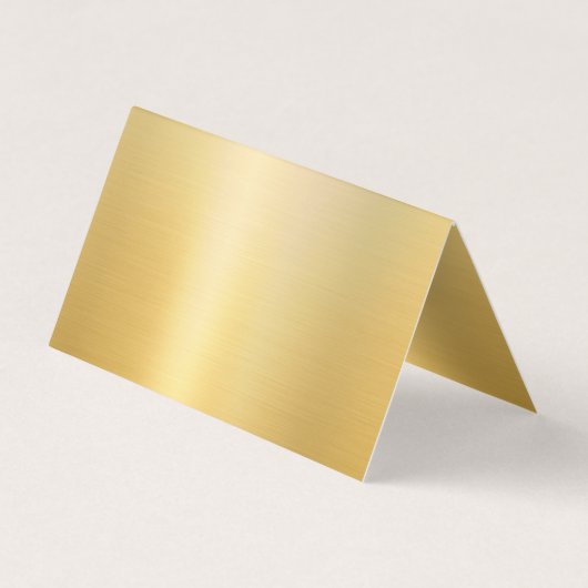 書記フェイク金ゴールドモダンプロフェッショナルトレンディー 名刺 (裏面)