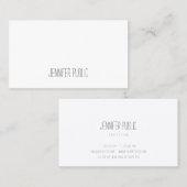 書記文字エレガントシンプルテンプレートモダン 名刺 (正面/裏面)