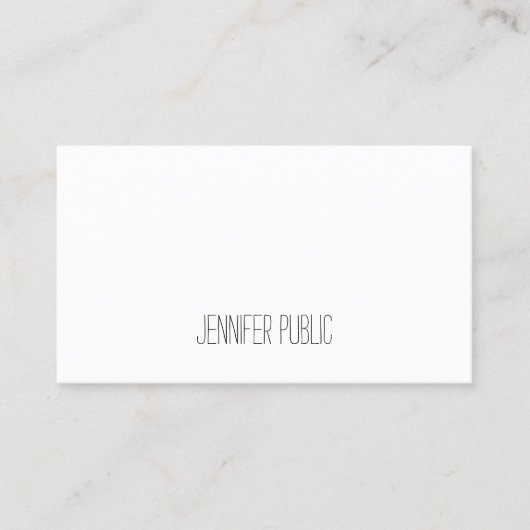 書記文字エレガントシンプルテンプレートモダン 名刺 (正面)