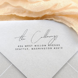 書記署名のスクリプト差出人住所 セルフインキングスタンプ