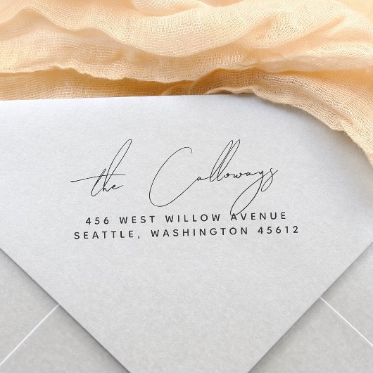 書記署名のスクリプト差出人住所 セルフインキングスタンプ