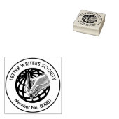 書記者協会会員円印紙 ラバースタンプ (押印)